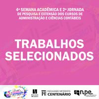 Trabalhos slecionados Adm e CC 2020