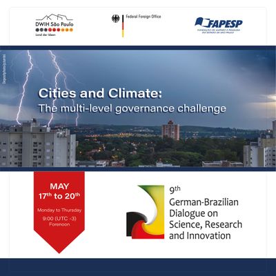 Assessoria de Relações Internacionais convida para a nona edição on-line do Diálogo Brasil-Alemanha que terá como tema “Cities and Climate – The Multi-level Governance Challenge” Assessoria de Relações Internacionais convida para a nona edição on-line do Diálogo Brasil-Alemanha que terá como tema “Cities and Climate – The Multi-level Governance Challenge”