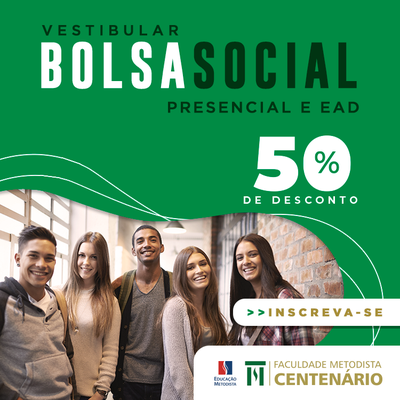 Centenário inscreve para bolsas sociais de 50% em cursos presenciais e a distância Centenário inscreve para bolsas sociais de 50% em cursos presenciais e a distância
