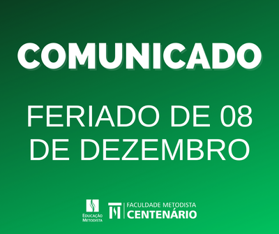 Comunicado – Feriado de 08 de dezembro
