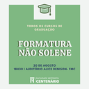 Culto e formatura não solene dos graduandos do 1º semestre de 2021 serão nesta quinta e sexta-feira