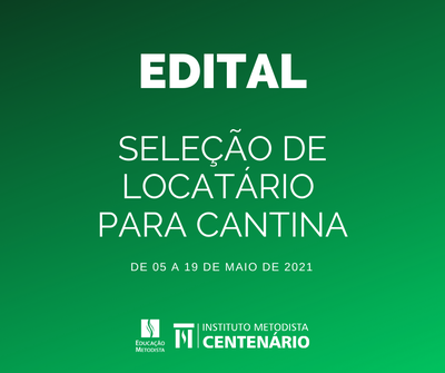 IMC divulga edital para locação de espaço para cantina escolar IMC divulga edital para locação de espaço para cantina escolar