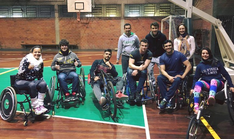 visita atleta paraolimpico