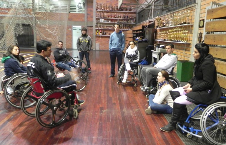 visita atleta paraolimpico