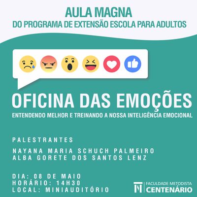 Escola para Adultos terá Aula Magna no dia 08 de maio Escola para Adultos terá Aula Magna no dia 08 de maio