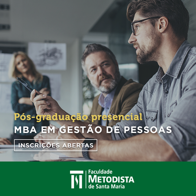 Inscrições abertas para curso de MBA em Gestão de Pessoas Inscrições abertas para curso de MBA em Gestão de Pessoas