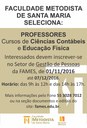 FAMES seleciona docentes para Ciências Contábeis e Educação Física