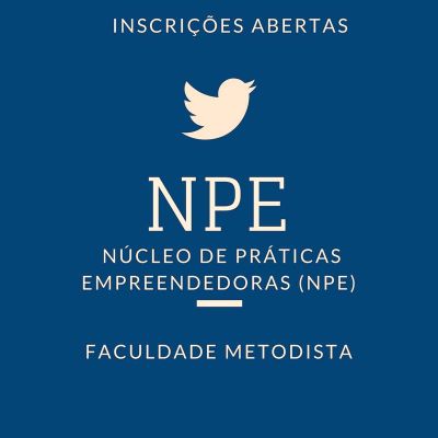 Inscrições abertas para o Núcleo de Práticas Empreendedoras Inscrições abertas para o Núcleo de Práticas Empreendedoras