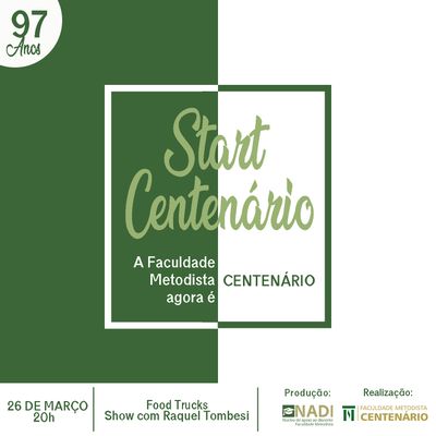 Start Centenário acontece na próxima semana Start Centenário acontece na próxima semana