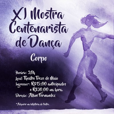 XI Mostra de Dança Centenarista ocorre nesta sexta-feira XI Mostra de Dança Centenarista ocorre nesta sexta-feira
