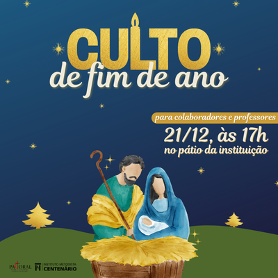 Pastoral do IMC convida docentes e colaboradores para culto de fim de ano