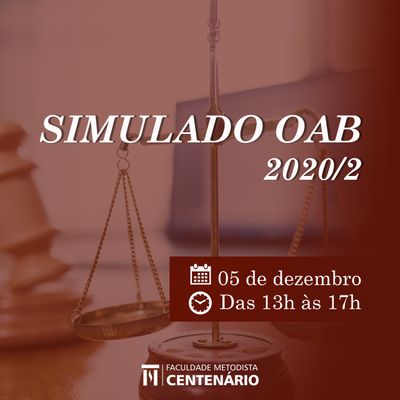 Simulado on-line da OAB será realizado pelos acadêmicos de Direito Simulado on-line da OAB será realizado pelos acadêmicos de Direito
