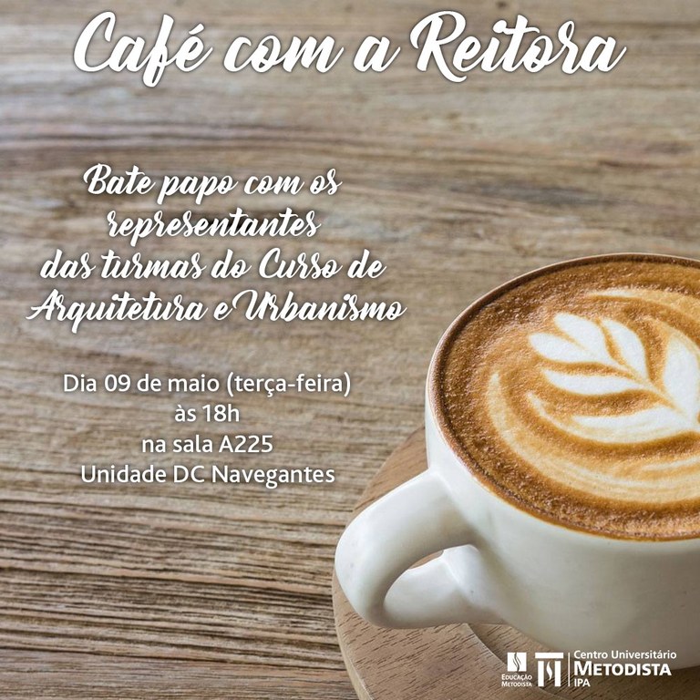 Café com a Reitora -  Arquitetura e Urbanismo