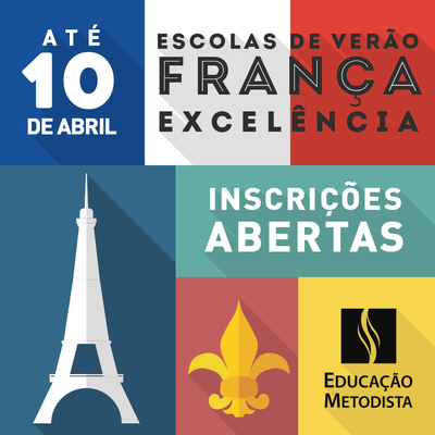 Inscrições abertas até 10 de abril para o programa "Escolas de verão França excelência" Inscrições abertas até 10 de abril para o programa "Escolas de verão França excelência"