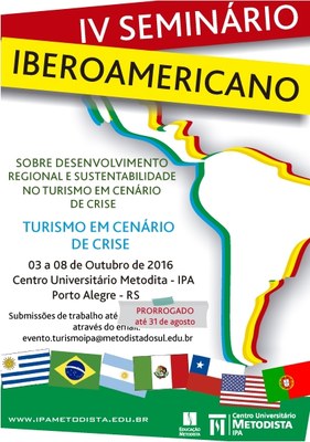As inscrições para o IV Seminário Iberoamericano foram prorrogadas até 31 de agosto As inscrições para o IV Seminário Iberoamericano foram prorrogadas até 31 de agosto
