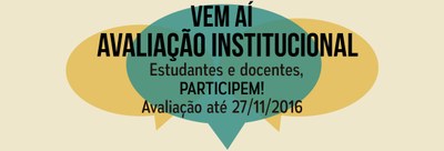 Atente para o prazo da Avaliação Institucional do IPA Atente para o prazo da Avaliação Institucional do IPA