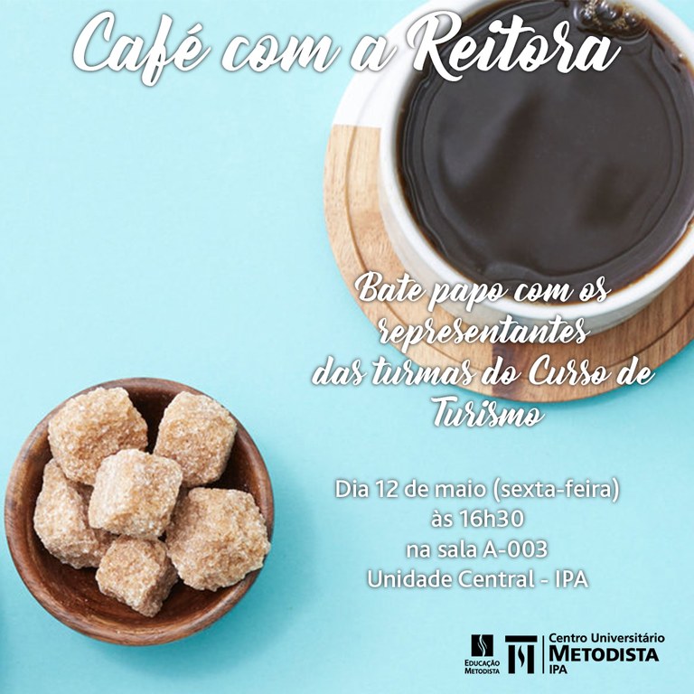 Café com a Reitora - Turismo