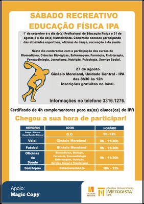 Curso de Educação Física do IPA celebra 45 anos Curso de Educação Física do IPA celebra 45 anos
