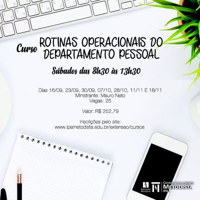 Curso de Extensão em Rotinas Operacionais do Departamento Pessoal