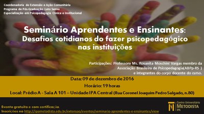 Seminário Aprendentes e Ensinantes