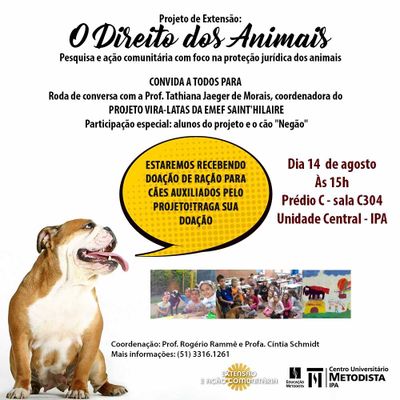 Resgate de cães abandonados é tema de conversa do projeto "O Direito dos Animais" nesta segunda-feira (14) Resgate de cães abandonados é tema de conversa do projeto "O Direito dos Animais" nesta segunda-feira (14)