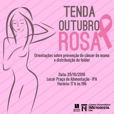 Extensionistas do IPA realizarão a Tenda do Outubro Rosa Extensionistas do IPA realizarão a Tenda do Outubro Rosa
