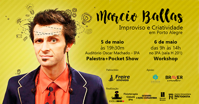 IPA promove palestra e workshop com Márcio Ballas IPA promove palestra e workshop com Márcio Ballas