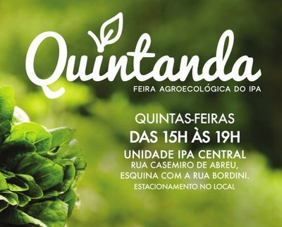 IPA realiza Feira Ecológica a partir do dia 09 de Junho IPA realiza Feira Ecológica a partir do dia 09 de Junho