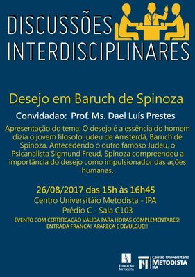 IPA realiza Discussões Interdisciplinares neste sábado (26) IPA realiza Discussões Interdisciplinares neste sábado (26)