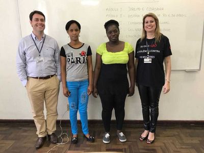 Curso de Formação Cidadã para imigrantes haitianas Curso de Formação Cidadã para imigrantes haitianas