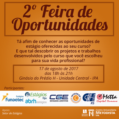 IPA promove 2ª Feira de Oportunidades IPA promove 2ª Feira de Oportunidades