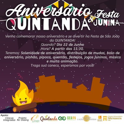 IPA promove Aniversário da Quintanda e Festa de São João IPA promove Aniversário da Quintanda e Festa de São João