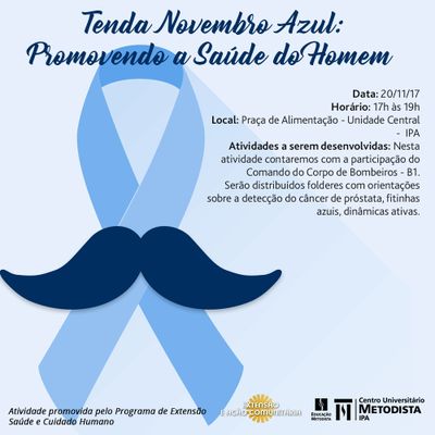 Programa de Extensão realiza Tenda do Novembro Azul Programa de Extensão realiza Tenda do Novembro Azul