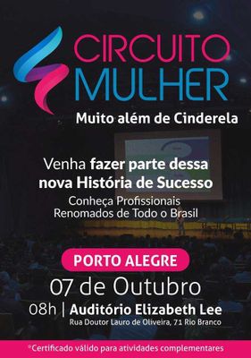 Circuito da Mulher acontece neste sábado (7) e é gratuito para estudantes do IPA Circuito da Mulher acontece neste sábado (7) e é gratuito para estudantes do IPA