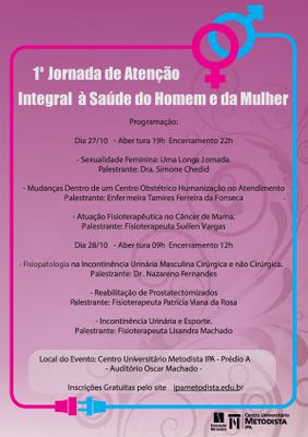 IPA promove 1ª Jornada de Atenção Integral à Saúde do Homem e da Mulher IPA promove 1ª Jornada de Atenção Integral à Saúde do Homem e da Mulher