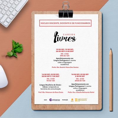 NDDF promove Cursos Livres na Unidade Central IPA NDDF promove Cursos Livres na Unidade Central IPA