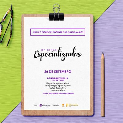 Oficina Especializada ocorrerá na Unidade DC Navegantes Oficina Especializada ocorrerá na Unidade DC Navegantes
