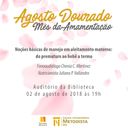 Cursos de Fonoaudiologia e Nutrição promovem evento sobre amamentação