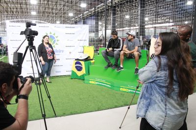 Alunos realizam cobertura completa do evento esportivo Alunos realizam cobertura completa do evento esportivo