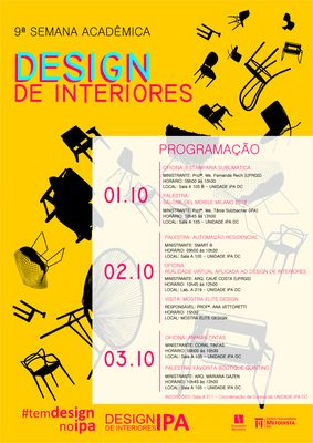 Curso de Design de Interiores promove Semana Acadêmica Curso de Design de Interiores promove Semana Acadêmica