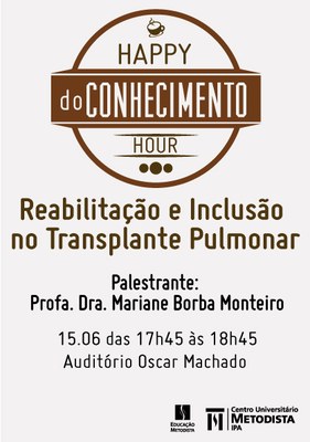 Happy Hour do Conhecimento acontece nesta quarta-feira (15) Happy Hour do Conhecimento acontece nesta quarta-feira (15)