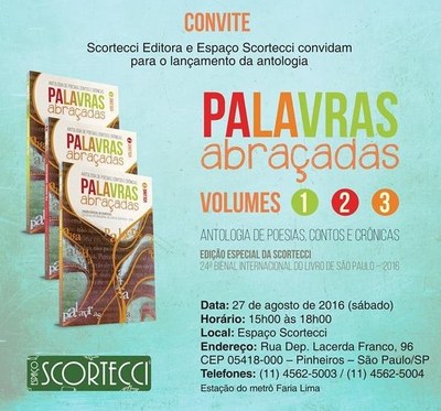 Professor do IPA lança duas poesias em livro que foi lançado na 24ª Bienal Internacional de São Paulo Professor do IPA lança duas poesias em livro que foi lançado na 24ª Bienal Internacional de São Paulo